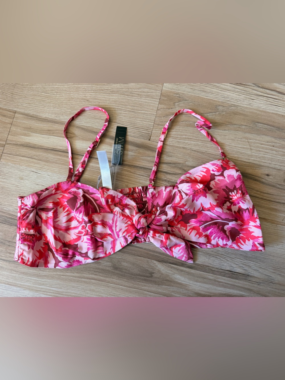 Victoria's Secret Pink & Red Floral Bikini Top